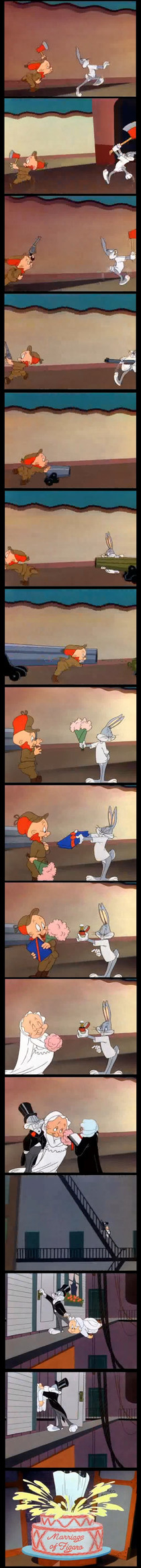 Nobody can escalate quicker than classic Looney Tunes
