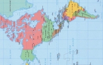 North and South America turned sideways is a duck