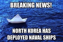 North Korea has deployed Naval Ships