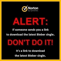 Norton actually posted this on their Facebook timeline