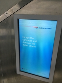 Not the best time for British Airways to run this ad