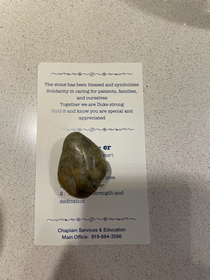 Nothing makes me feel more appreciated during a global pandemic than a nice rock