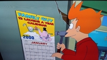 Noticed this while watching Futurama the other day Shots fired est 