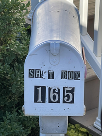 Noticed today that my mailbox no longer says Shut Box