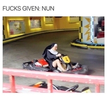Nun fucks given