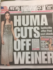 NY Post crushes another cover title