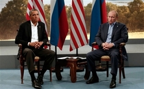 Obama looks like he trusted a fart he shouldnt have and Putin looks like hes had too much vodka for the day