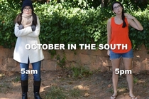October in the south