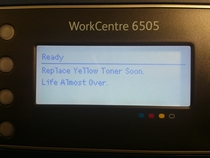 Office equipment can be quite melodramatic