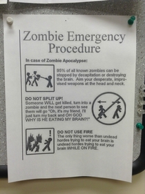 Office Zombie Emergency Procedure