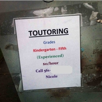 Oh you wanna be a tutor Learn how to spell tutor