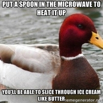 old trick I learned for scooping ice cream