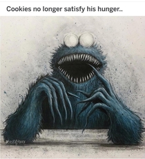 Omg what have they done to cookie monster