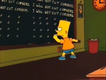 One of my favorite chalkboard antics from Bart