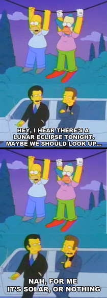 One of my favorite Simpsons moments especially appropriate tonight