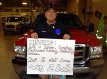 One of our fireman at my department is back on duty after being away for  years fighting cancer Welcome back buddy