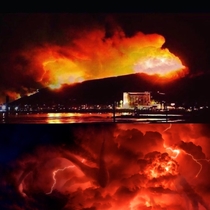 One of the main pictures that is currently circulating from Venturas fire was photoshopped from the Stranger Things season two promo picture