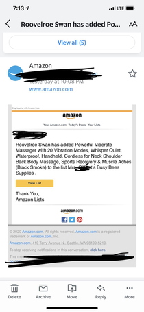 One of the parents added a vibrator to the kindergarten class Amazon wish list
