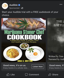 Only a stoner would buy a Cookbook on Audio