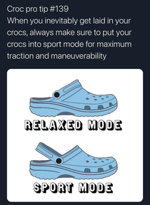 Only people with crocs will relate