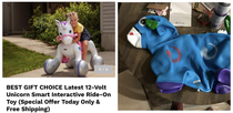 Ordered a magical ride-on unicorn Received an inflatable donkey