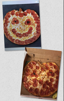 Ordered my kids a Halloween pizza today from Papa Johns 