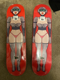 Ordered mystery decks for my  year old son amp  year old daughter from a skateboard company and these are what we got in the mail today