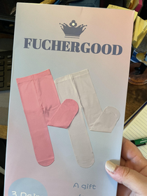 Ordered tights for my baby and had to do a double take at the name