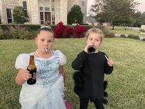 Our dentist passes out candy cigs and root beer for Halloween