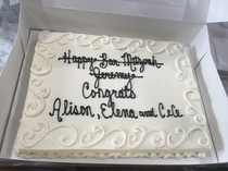 Our graduation cake