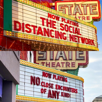 Our local Northern Michigan art house theaters marquee Last week and this week