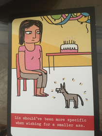 Our mom got this birthday card for my sister