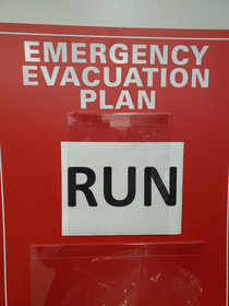 Our office evacuation plan
