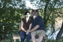 Our pet-sitter who is also a photographer took our engagement photo We came across this in the album