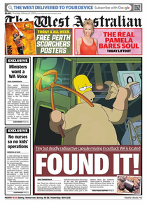 Our todays newspaper The capsules been found