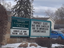 Our town church ofter has clever headlines