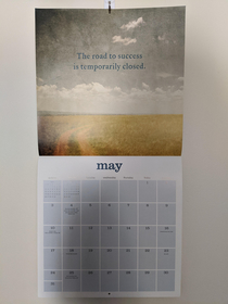 Our very fitting calendar for May 