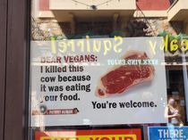 Outside a beef jerky place in Tennessee
