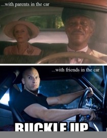 parents in the car vs friends in the car 