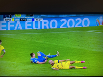 Paused the TV during Euro  game - saw the worst yoga class ever