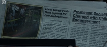 Paused to read the newspaper shown in Daredevil season  to see what was written Thought I was having a stroke for a second