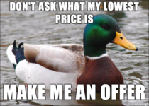 People seem to have no idea how to haggle