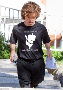 Peter Dinklage with the season finale script