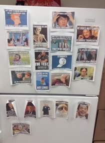 Pic #1 - A friend went down to the teachers lounge and found out that the teachers make memes