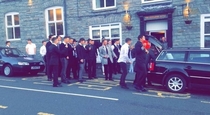 Pic #1 - A group of friends organised a surprise funeral for their loved-up friend after he stopped going out