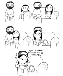 Pic #1 - Finally convinced my girlfriend to let me upload these comics shes been drawing of us 