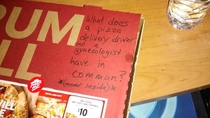 Pic #1 - Finally thought id ask Pizza Hut for a joke I was not ready