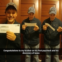 Pic #1 - First paycheck