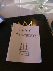 Pic #1 - My brother gave me a handmade birthday card Hes 