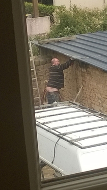 Pic #1 - My brothers landlord put plumbers crack on another level